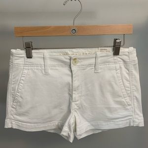 American Eagle Outfitters White Twill Shorties